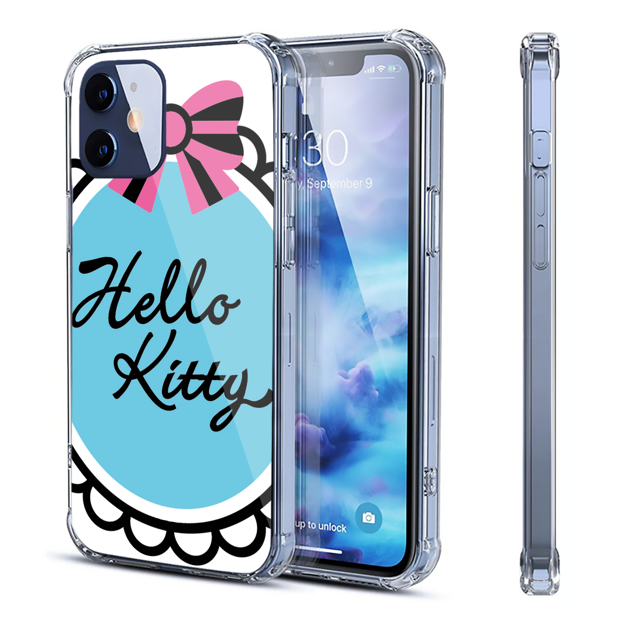（画像用） Hello Kitty ハローキティ 【iPhone 12シリーズ対応】透明スマホケース（クリアソフトケース）